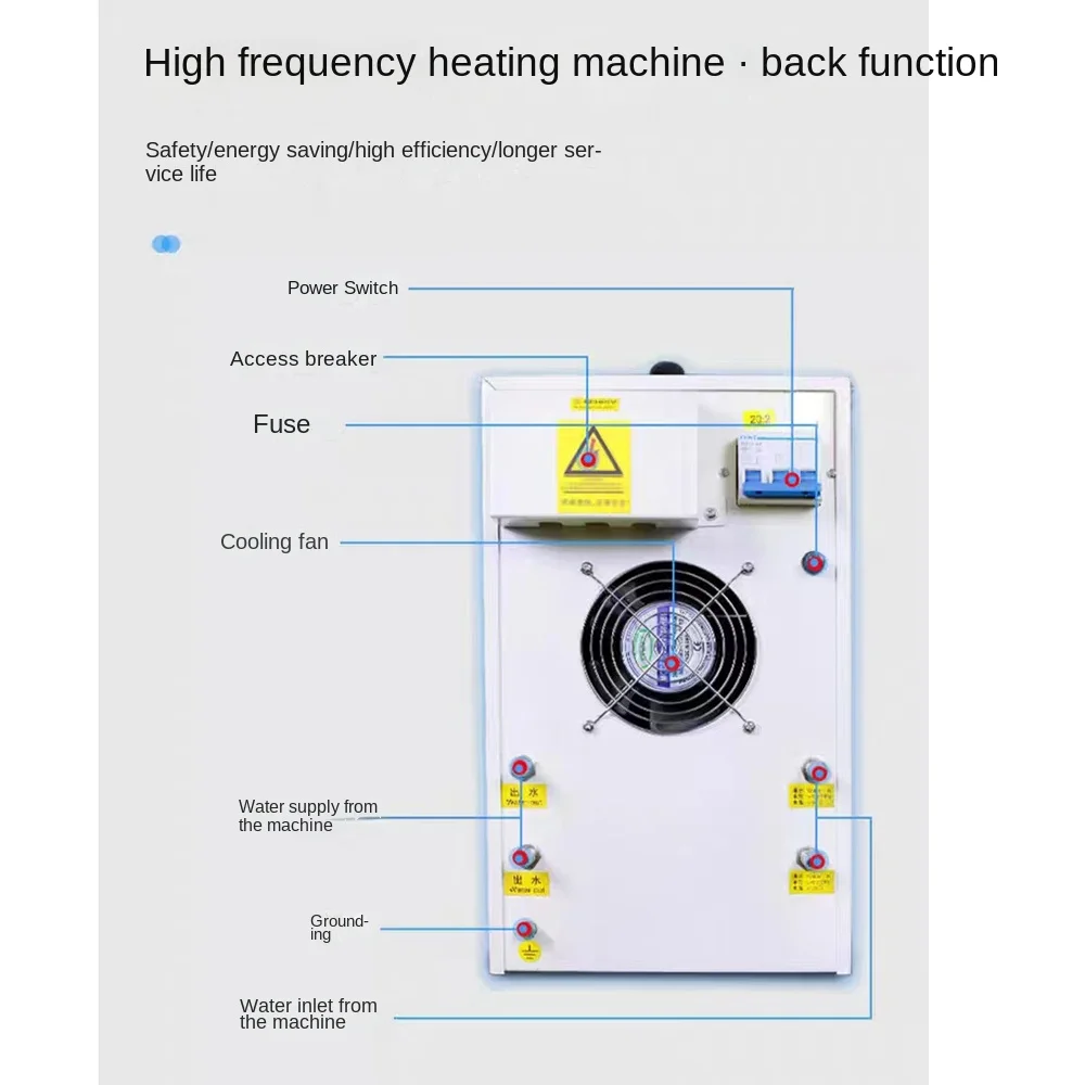 15KW Induction Heater Induction Heating Machine Metal Smelting Furnace High Frequency Welding Metal Quenching Equipment