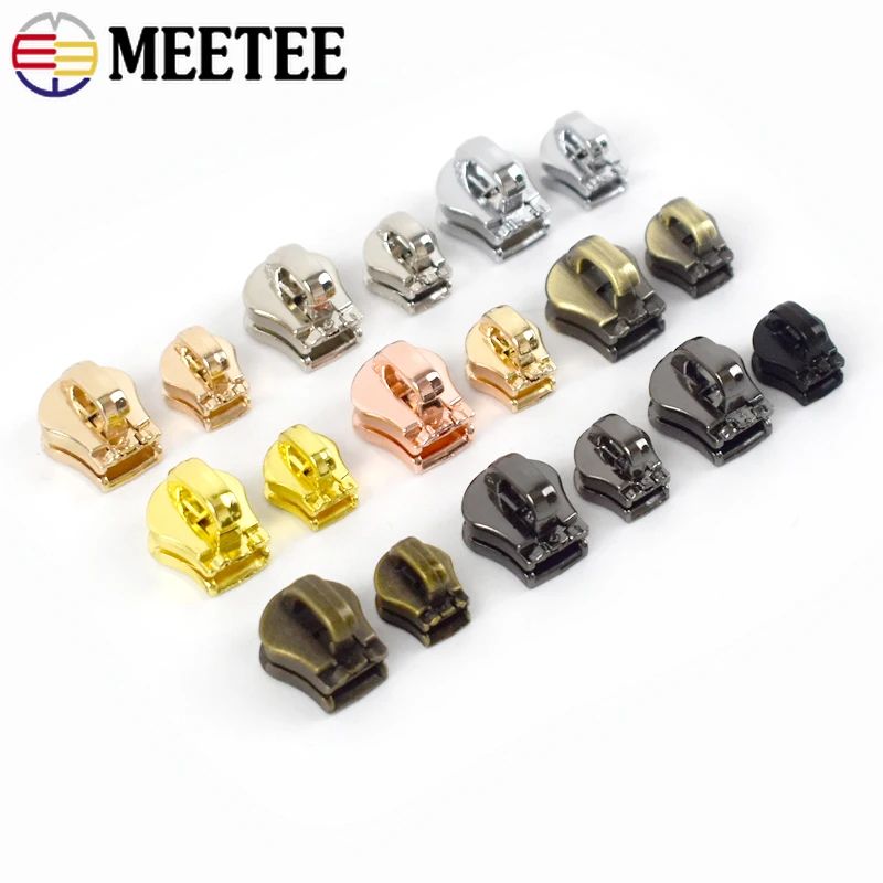 10/20/30 قطعة 3 # 5 # 8 # 10 # سحاب ساحبات للمعادن السوستة حقيبة المحفظة زيبر المنزلق رئيس الملابس الديكور السحابات طقم تصليح المؤشر #6