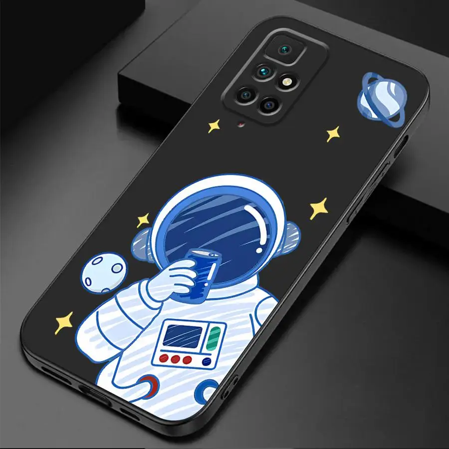 Space Astronaut Phone Case for Redmi Note 7 8 Pro 8T 9 Pro 9S 10 4G 5G 10 11S 10 11 12 13Pro 10Lite 12 13ProPlus5G 12 13 4G 5G