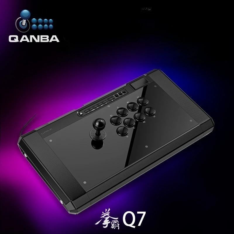 

QANBA Q7 Obsidian 2 Arcade Stick for PS5, Sanwa Joystick, 8x30mm Buttons, Turbo, Extra Keys, DIY Panel