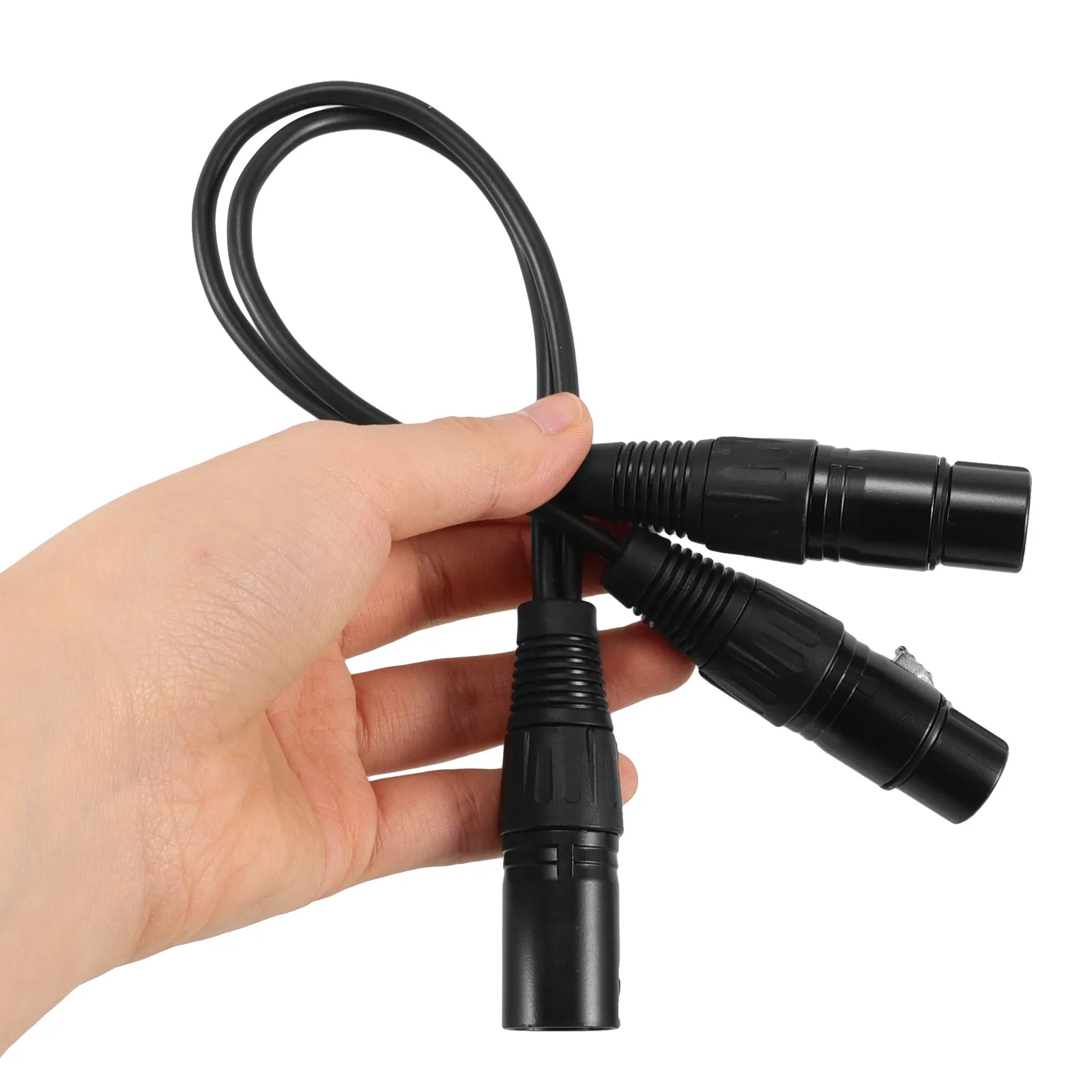 2Pcs Microphone Xlr Cable Male to Female Balanced Audio Extension Cord for Studio Recording Live Sound Mixing Speaker Connection