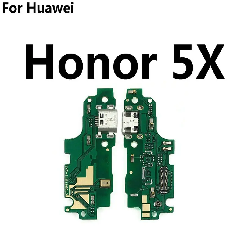 New USB Charging Charger Board Dock Port Flex Cable with Microphone For Huawei Honor 5A 5C 5X 6X 6C 6A Honor 8 Lite V8 V9