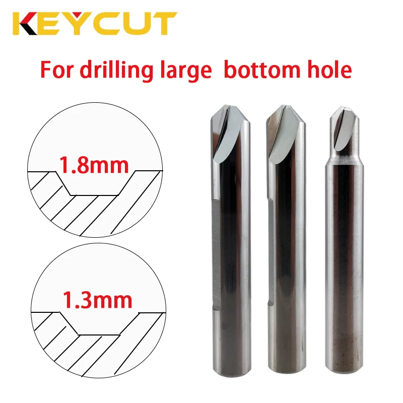 95° 105° Carbide Dimple Cutter Drill Bit for Large bottom holes on Vertical Key Duplicating Machine Locksmith Tools