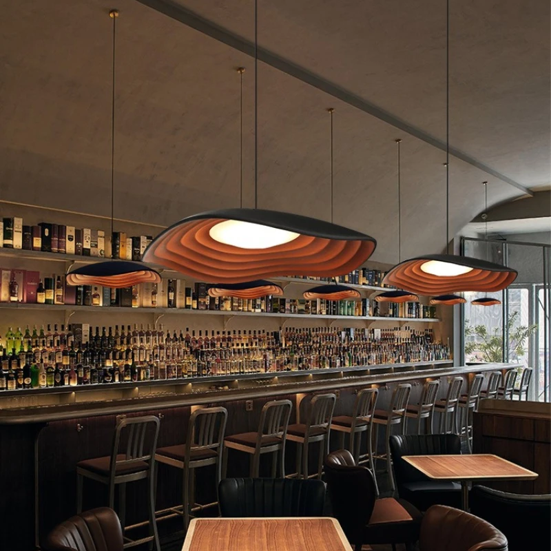 

Wabi wind chandelier restaurant Nordic Danish bar light Japanese table light Industrial style cafe round table