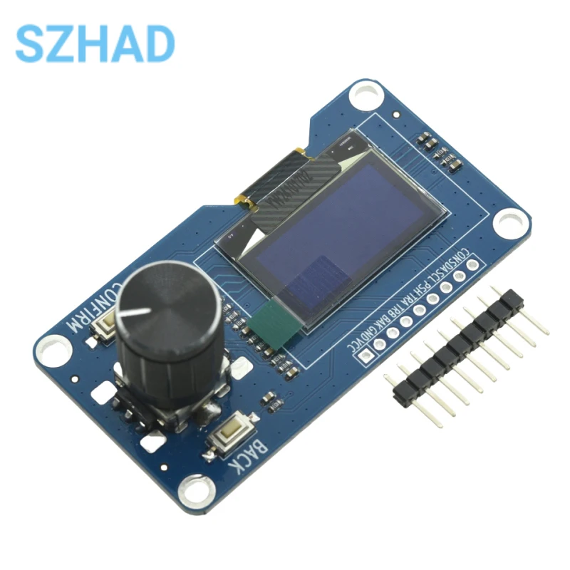 Display OLED bianco da 0,96/1,3 pollici con modulo encoder rotativo EC11, interfaccia IIC per Arduino