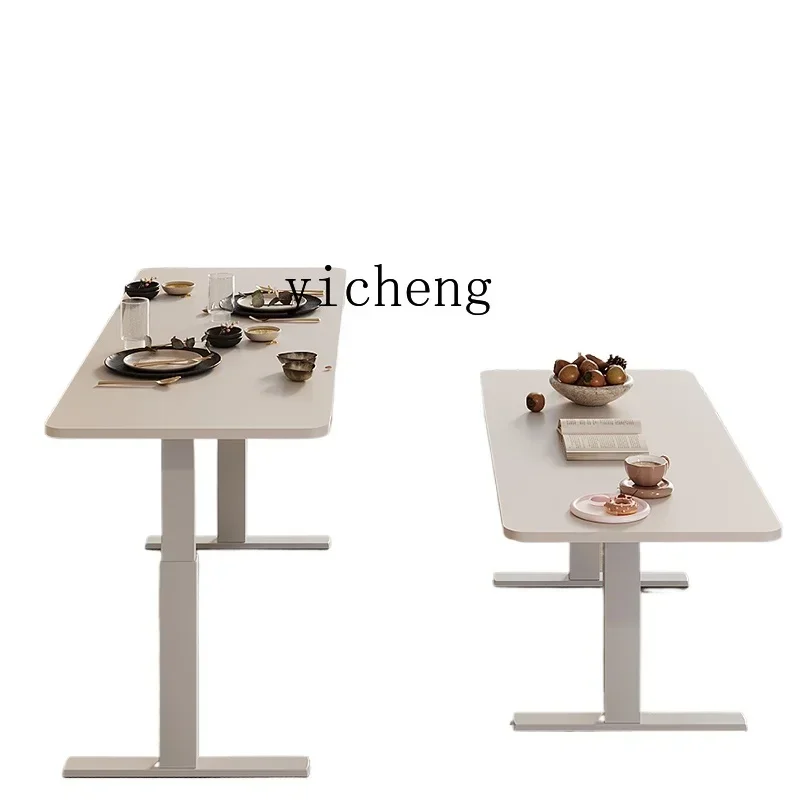 CZ-30 . Solid wood electric lifting table, living room coffee table, computer e-sports table, learning and writing table