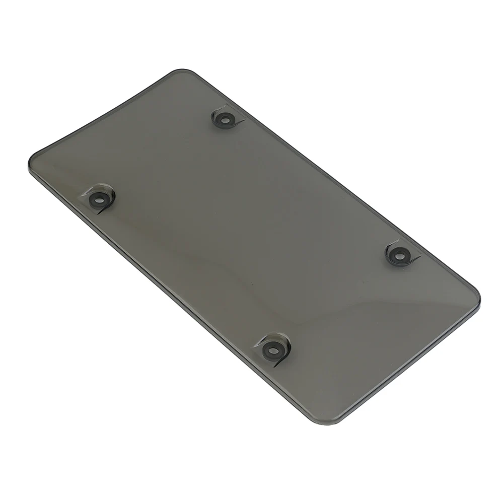 2* License Plate Cover Transparent Clear Plastic ABS License Plate Protective Shell Car Exterior Auto Accessories