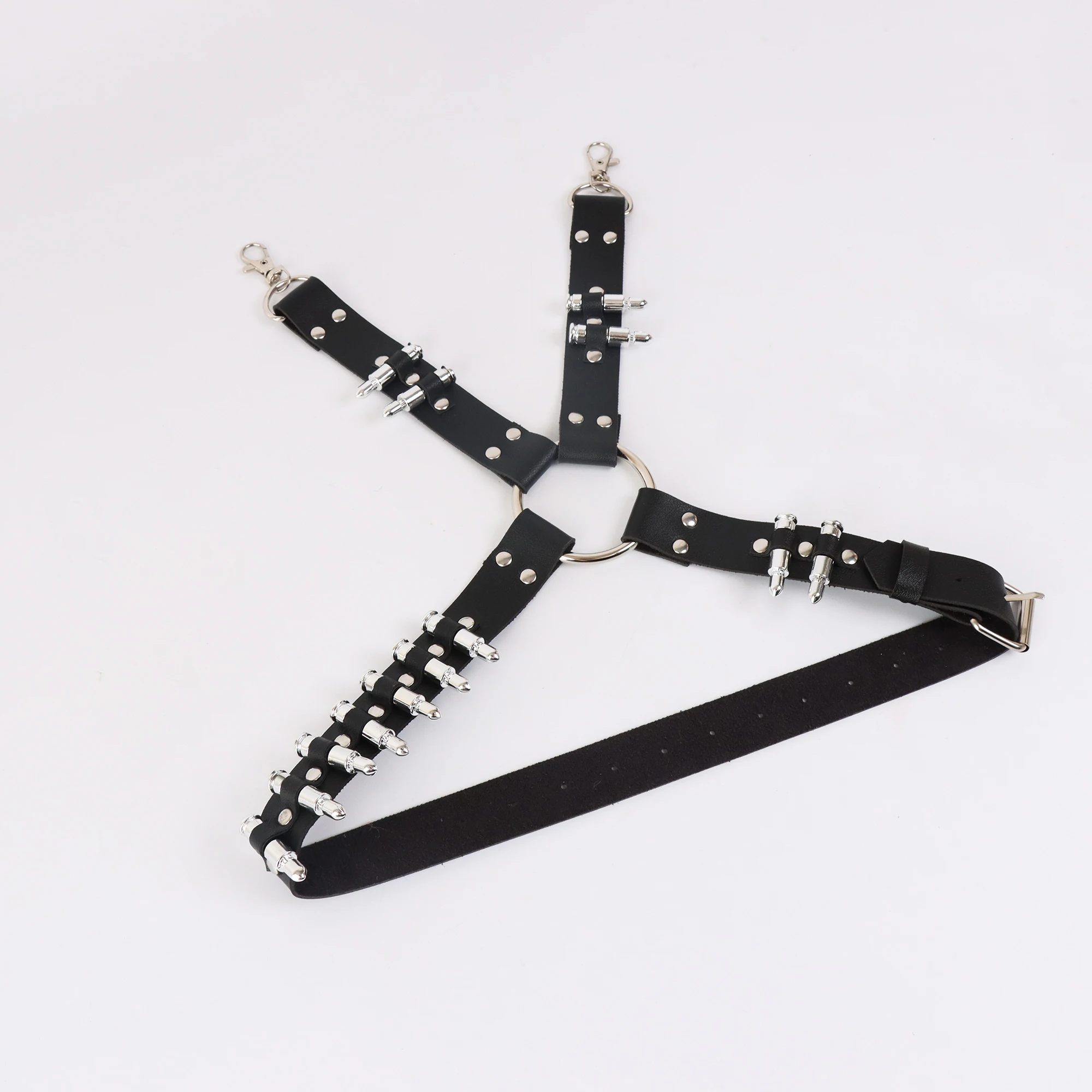 Punk dij jarretellegordel zwart lederen been harnas Rave dij bandjes, dij been harnas Goth cosplay