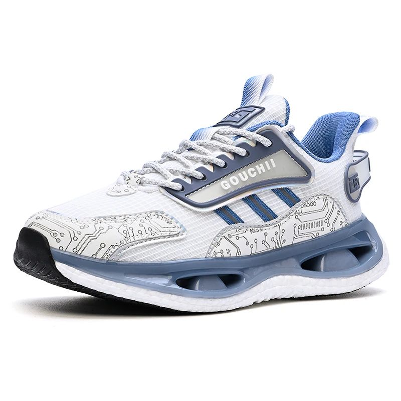 أحذية ركض شبكية من الكربون مضادة للانزلاق ومقاومة للاهتراء أحذية رياضية ترفيهية للسفر في الهواء الطلق عصرية وبسيطة