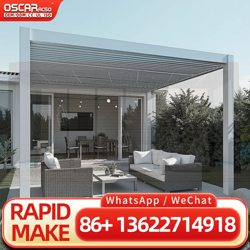 DIY Kit Aluminum Slanted Roof Supports for Pergola Brackets Creative Profilé Innovative Structures Outdoor Gardens Backyards Pat