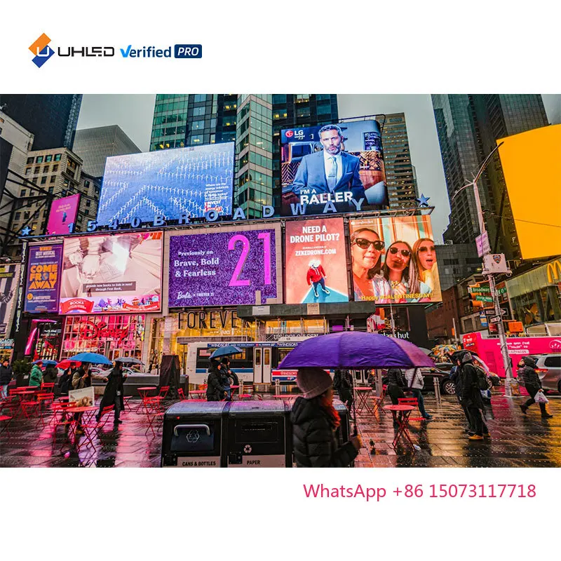 P6.67 شاشة LED مخصصة سطوع عالية 960x960mm شاشة LED للإعلان التجاري في الهواء الطلق شاشة عرض LED