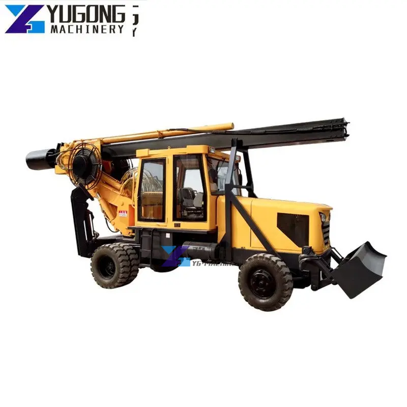 Truck Mounted Water Well Drilling Ground Water Drilling Machine 25M Rotary Drilling Rig Full Hydraulic Pile Driver