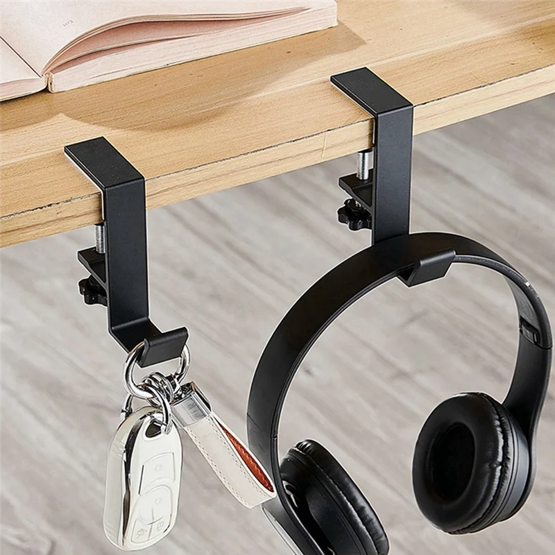

AD30-5 Pcs Single-Layer Locking Table Hook Student Bag Hook Office Desk Mobile Bag Hook Desk Side Table Hook