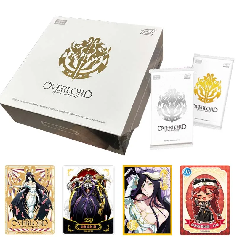 Anime OVERLORD Collection Card Albedo Toys Gift for Kids Child Japanese Anime TCG Cartas Games Card Box Children Birthday Gift