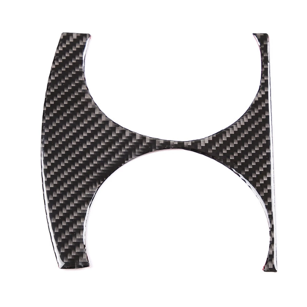 Car Soft Carbon Fiber Front Gear Cup Holder Cover Trim for Toyota Old RAV4 2006-2012