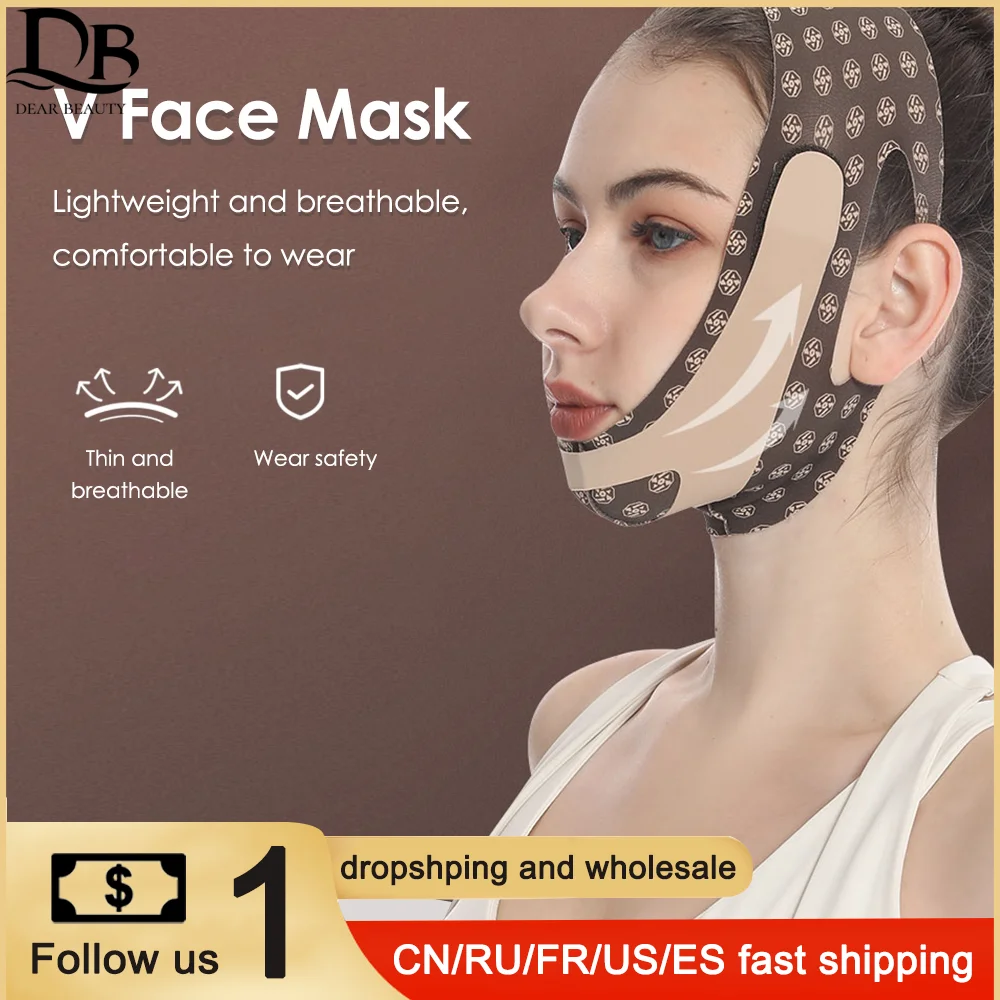 Regulowany pasek do podnoszenia twarzy w szpic redukuje rzeźbienie twarzy z podwójnym podbródkiem maska do spania skóra twarzy przybory do pielęgnacji taśm do podnoszenia twarzy