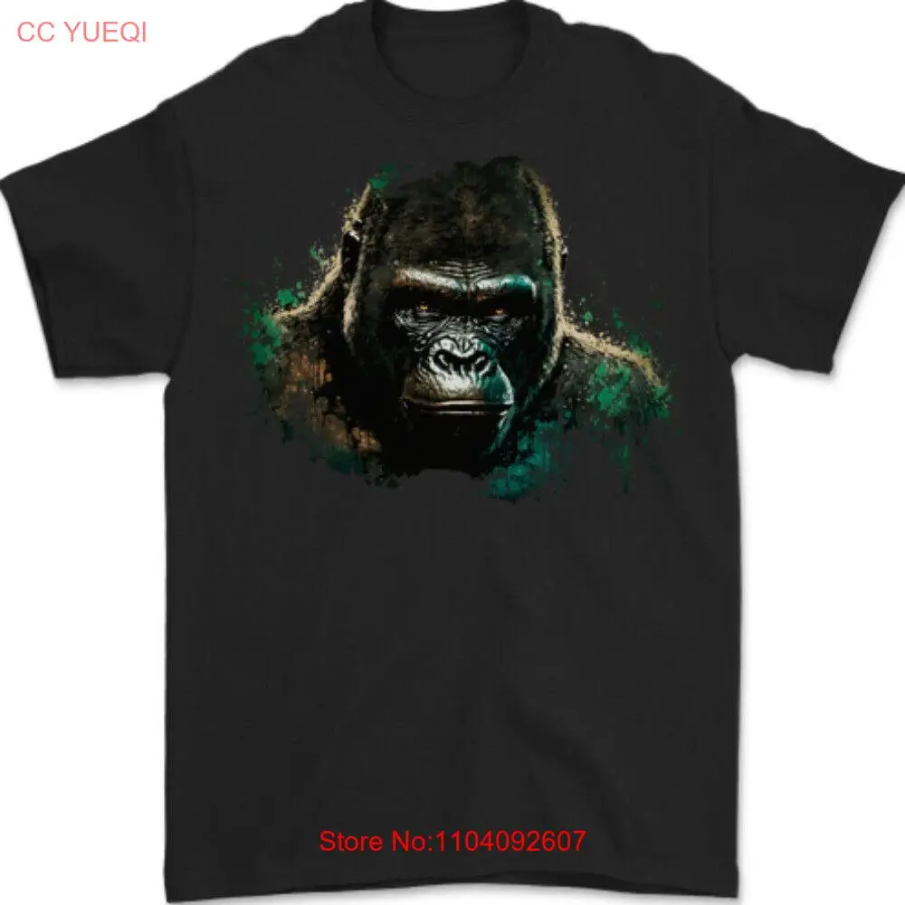 Head of a Gorilla Mens T-Shirt 100% Cotton #1