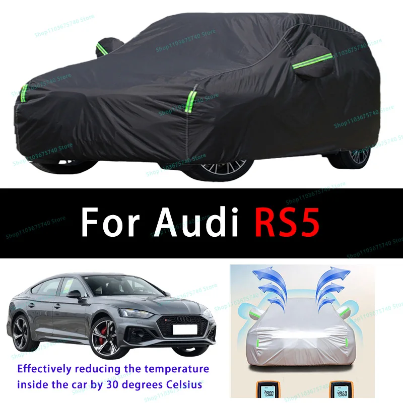 

For Audi RS5 Summer Full Car Covers Outdoor Sun uv Protection Dust Cooling Protective Auto Protective Cover