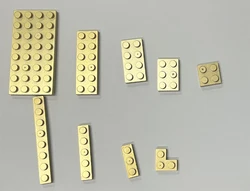 *Metallic Gold Plate* 10 pcs DIY enlighten block brick part No. Compatible With Other Assembles Particles