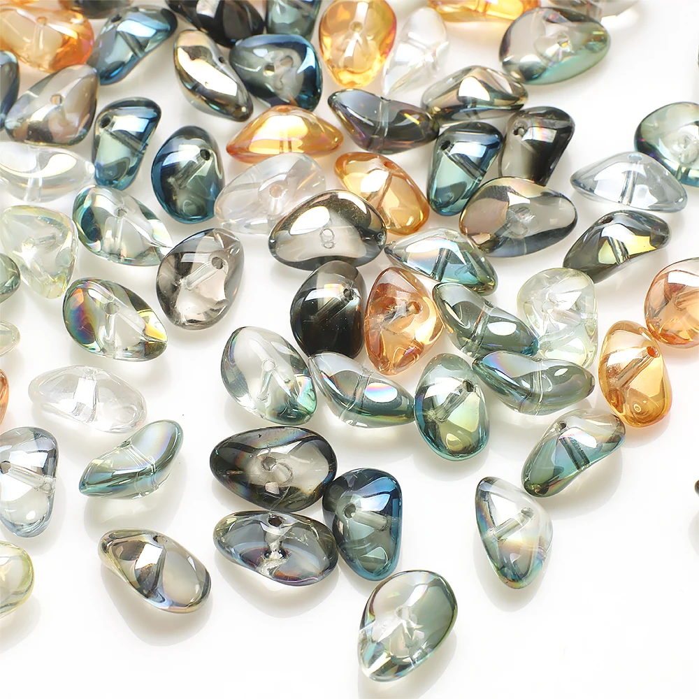 20 Stück 8 x 17 mm unregelmäßige lose Glasperlen aus Naturstein für DIY-Schmuckherstellung, Zubehör, Handarbeiten, Großhandel in großen Mengen