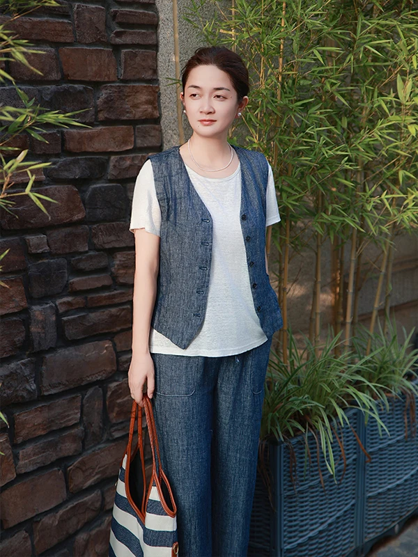 

Женские джинсы с высокой талией и прямым кроем, ретро-стиль, из денима, повседневные, летние 2025 FSY50509