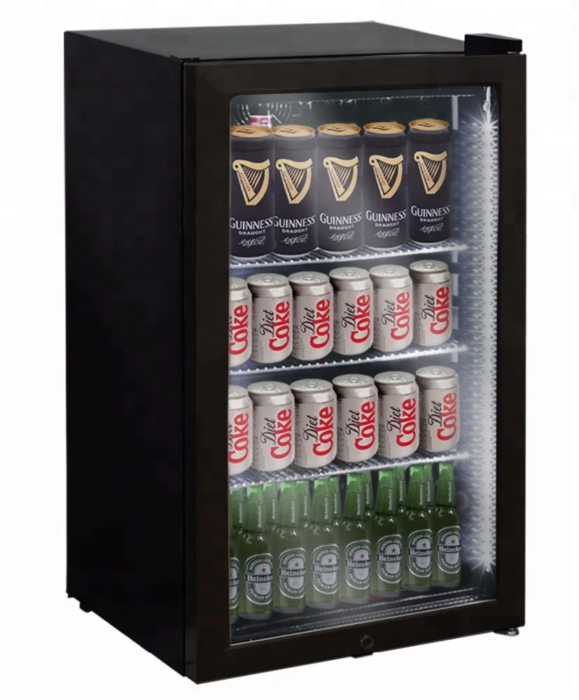 Portable subzero vertical minus temperature visi cooler drink fridge chiller showcase refrigerator