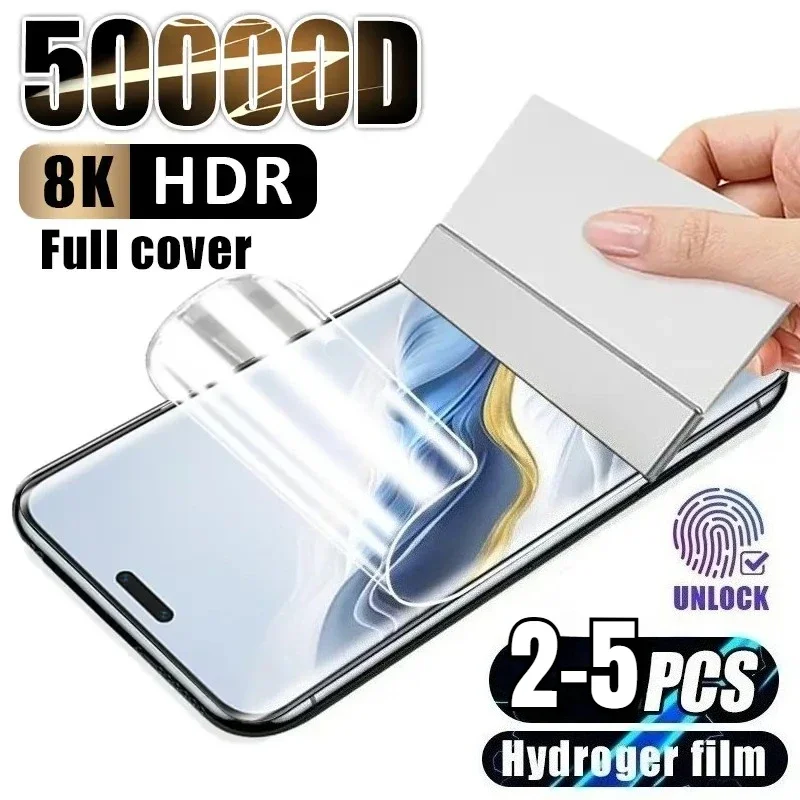 2-5 قطعة غطاء كامل هيدروجيل حامي الشاشة لسامسونج غالاكسي S10 S20 S21 زائد S22 S23 الترا FE نوت 9 10