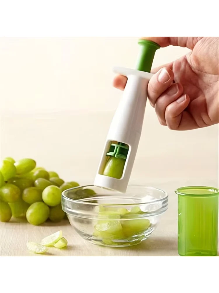 1pc,MultiFunctional Grape Cutter,Grape Kitchen Accessories, Cake Decoration Tool, Fruit Slicer, Kitchen Tools