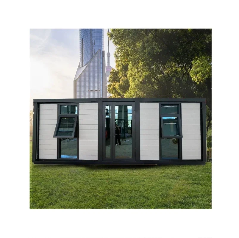 Tiny House Modern Design  Flat Roof Expandable Container House Hot Selling in USA House Waterproof Prefabricated Mobile