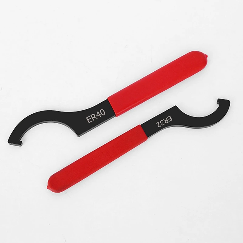 3 PCS ER Multi-Specification Electrophoresis Blackening Wrench ER25/32/40 Wrench Black & Red