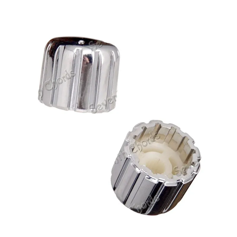 4Pcs/lot Chrome Plastic Speed Control Knobs Buttons Tone volume Knobs for Electric Bass Guitar guitar accessories parts