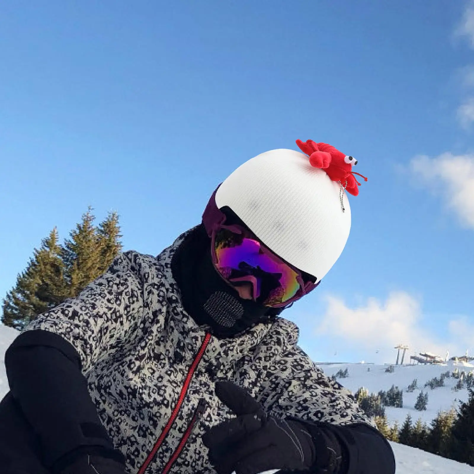 

Чехол для лыжного шлема, забавные легкие аксессуары для катания на лыжах, сноуборде, зимних видов спорта, декор для шлема, чехол для шлема для сноуборда