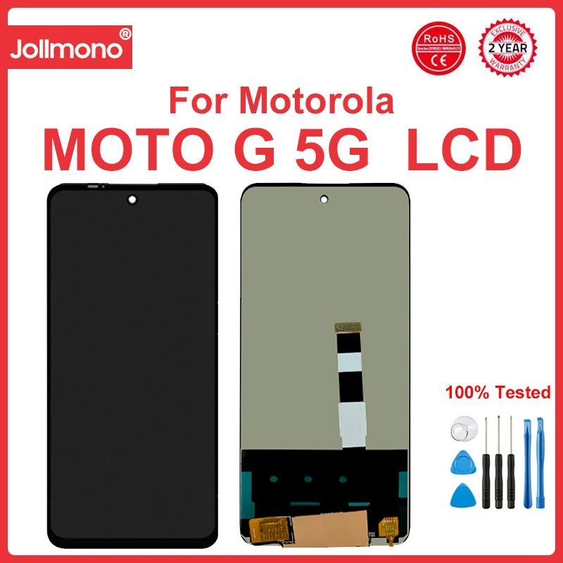 

Для Motorola Moto G 5G Plus ЖК-дисплей сенсорный экран дигитайзер в сборе для Moto G 5G LCD