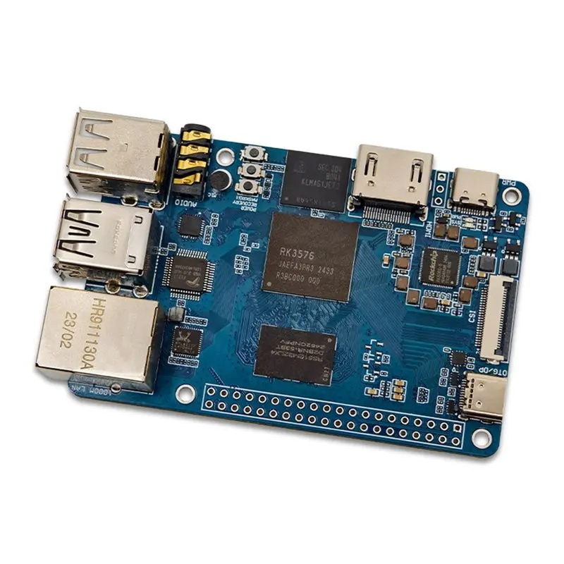 

RK3576 Development Board 6 TOPS AI Computing Power LPDDR4X Gigabit RJ45 Port For Android14/Ubuntu22.04/Debian12-ABIU