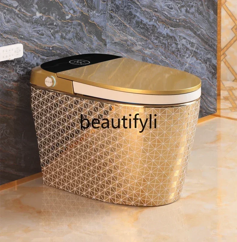 QEuropean-style gold-plated new smart toilet integrated electric smart golden toilet