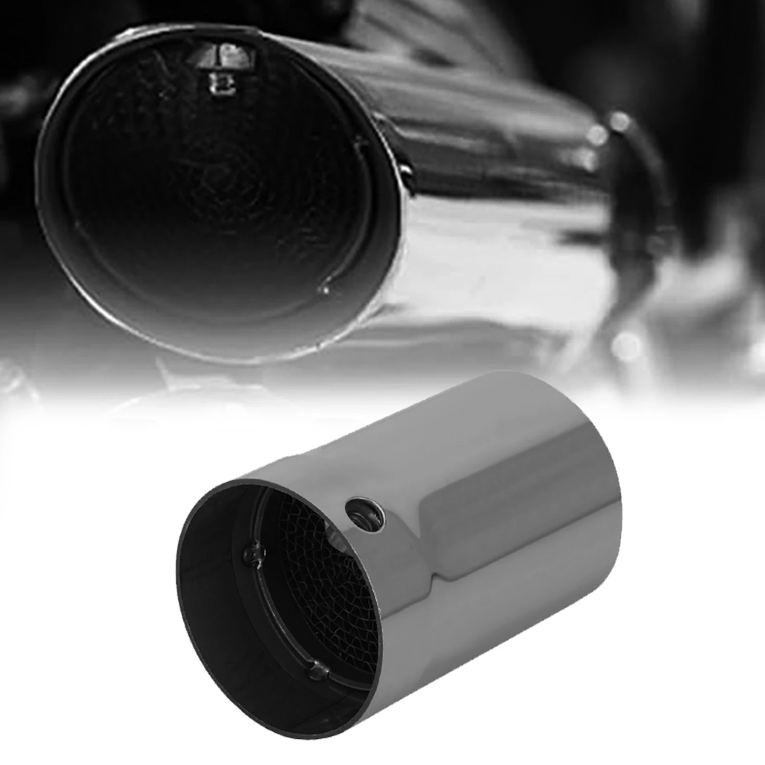 

Exhaust Baffle Silencer Exhaust DB Killer Silencer Muffler Noise Sound Eliminator Fit for 51mm Motorcycle Exhaust Pipe