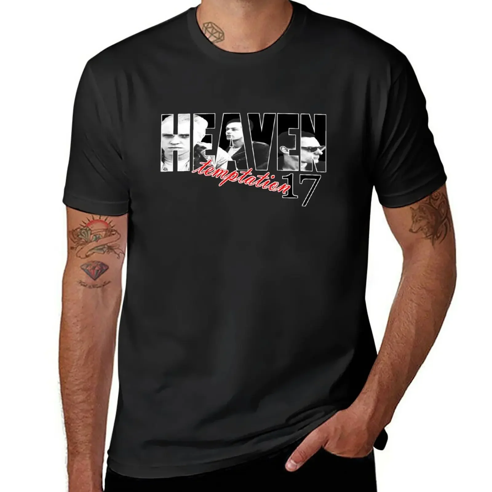 

Heaven 17 T-Shirt funnys blacks Aesthetic clothing oversized t shirts for men