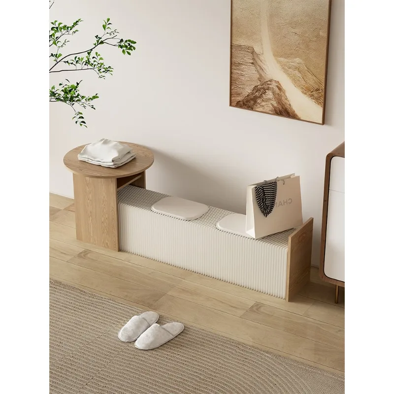Folding bench paper stool telescopic lazy sofa stool organ paper bench can be stored into the household low for home