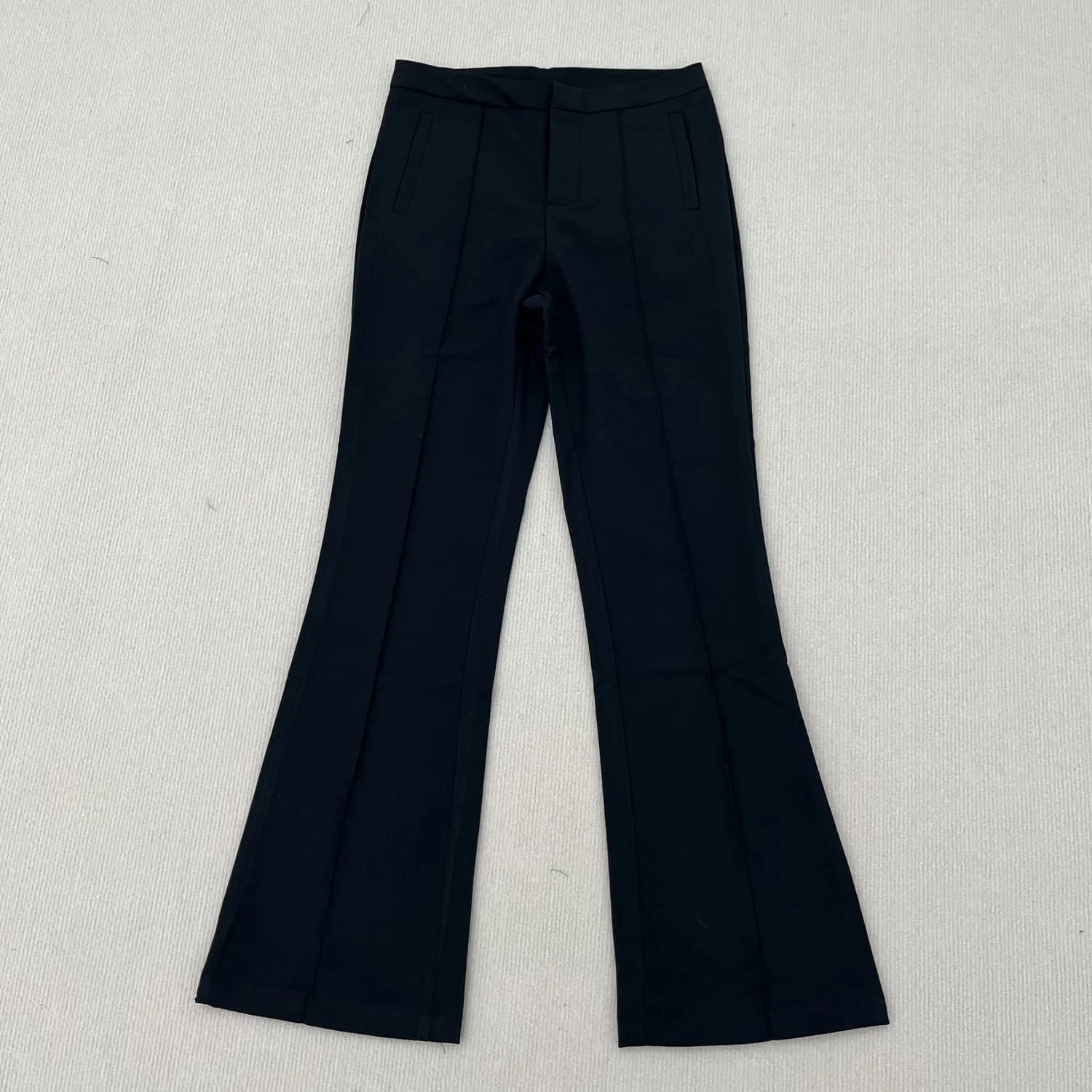 

Kar&Otza Women's 2024 Autumn/Winter New Suit Pants High Waist Edge Line Design Commuter Versatile Black Pants