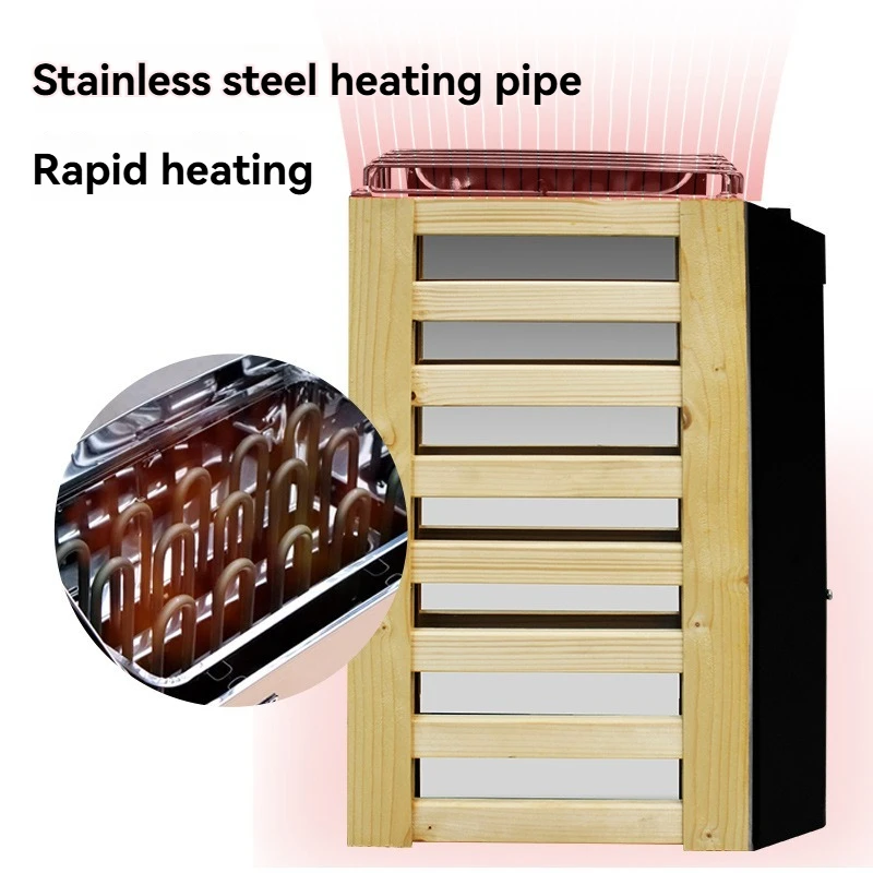 

Бытовая небольшая печь для сауны, 3 кВт/3,6 кВт, 220 В, печь для сауны с цифровым дисплеем и внутренним управлением, 2-4 м 3