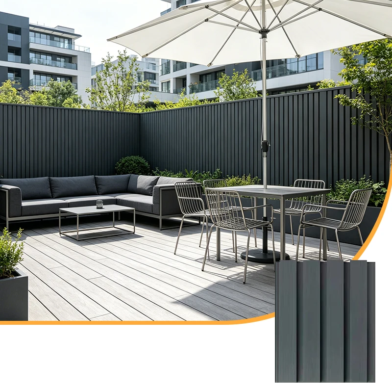 2026 New Modern WPC Fluted Wall Panel Wood Grain Wall Cladding Waterproof Fireproof Decorative Board for Hotel Householdpromote