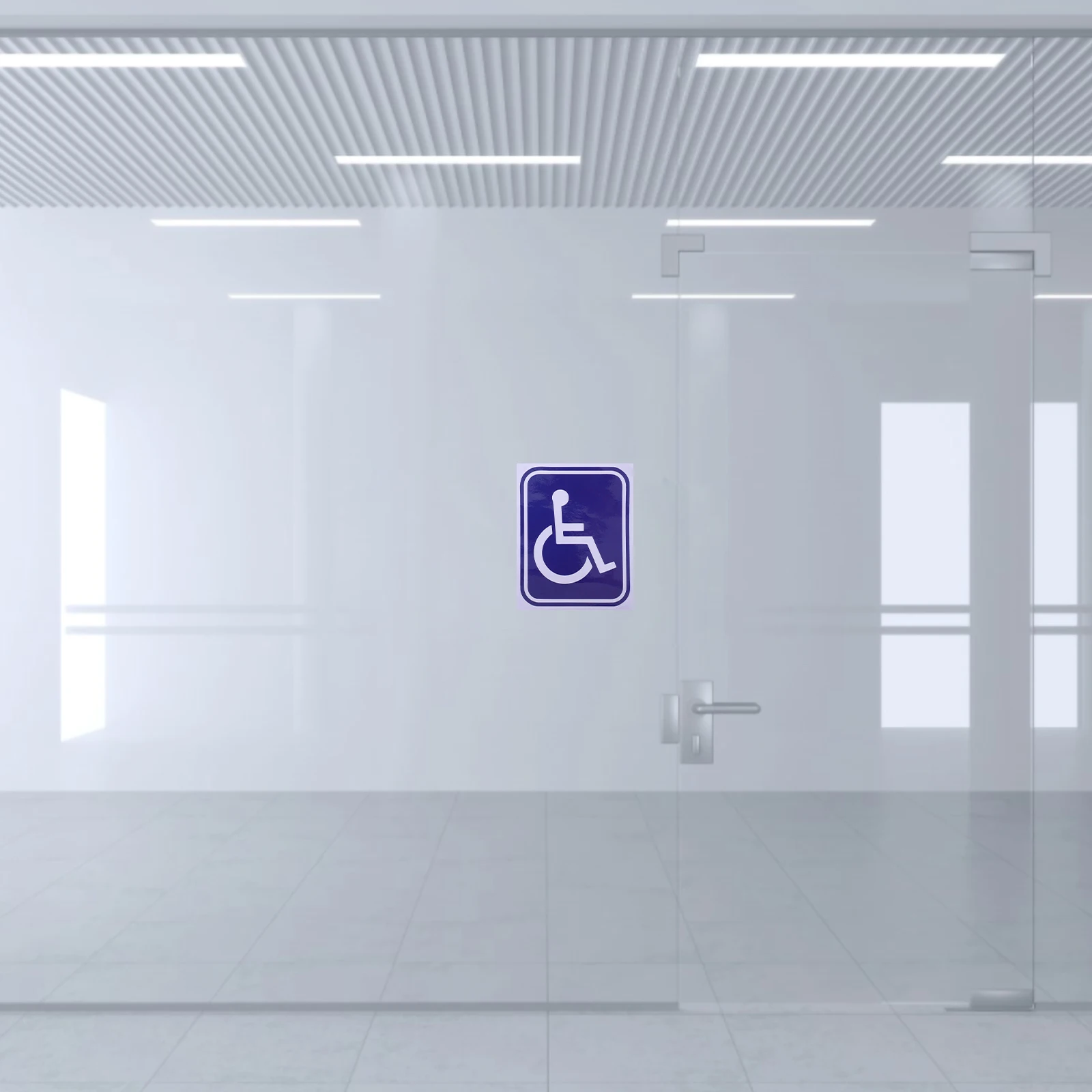 

4 Pcs Disability Identification Stickers Handicap Vinyl Wheelchair Sign Handicapped Decorate