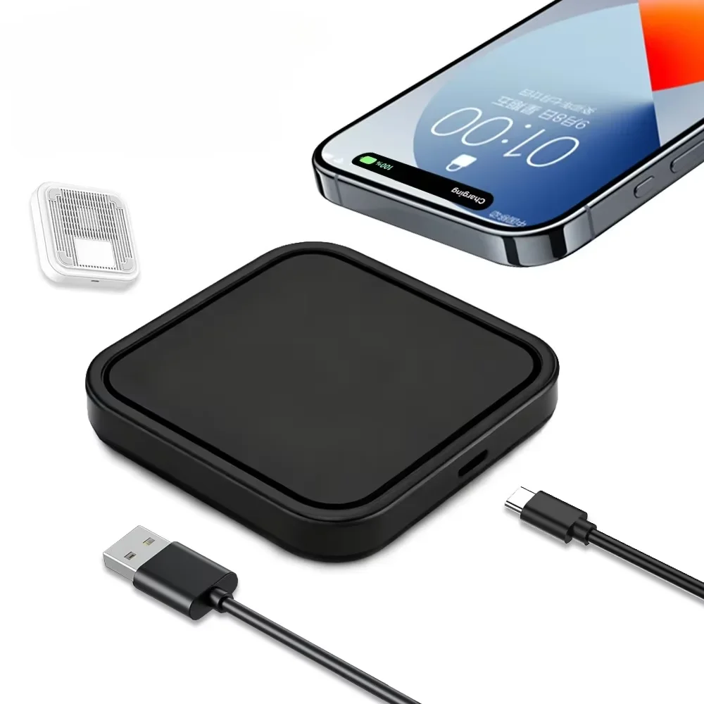 Tragbares kabelloses Ladegerät Stad mit Kühlloch für iPhone 17 16 Pro Max 15 14 13 12 Samsung Xiaomi Schnellladestation Pad