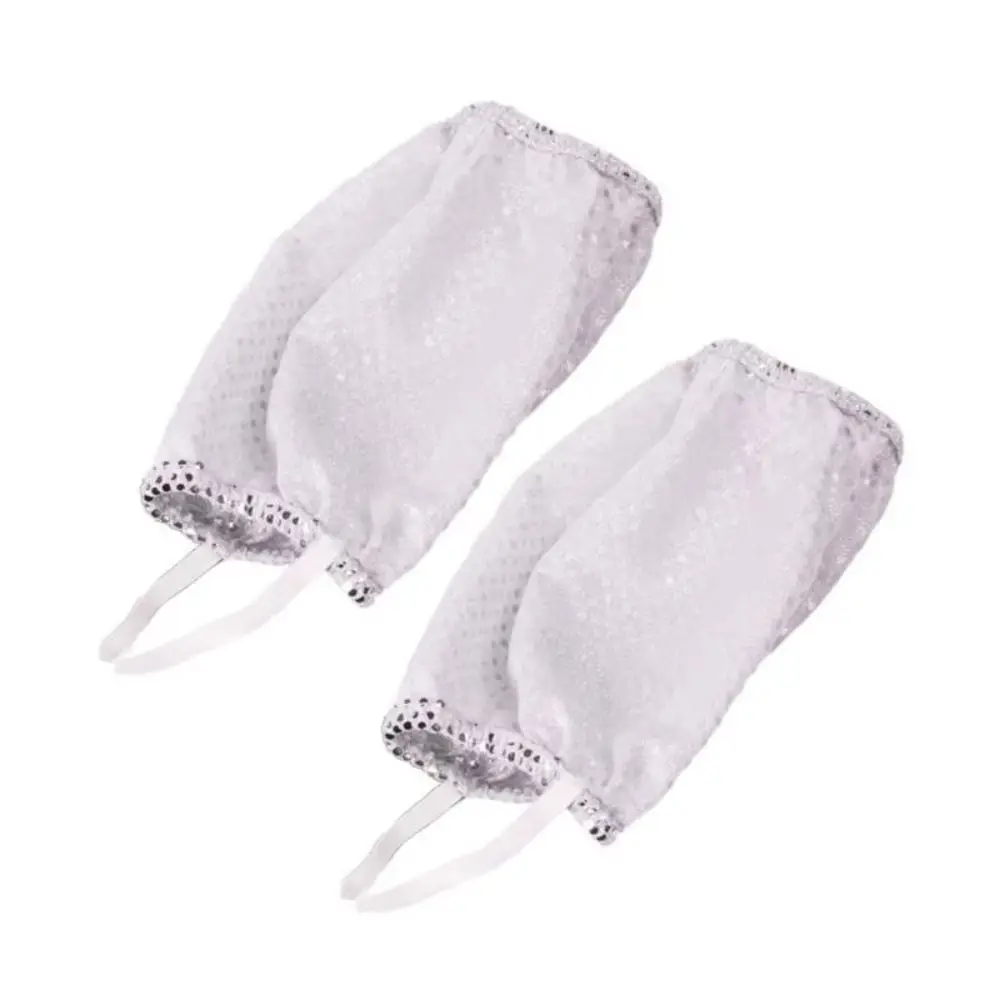 Shiny Sequined Sequins Leg Warmers Bling Silver Black Stage Costume Polyester Elastic Leg Sleeves For Men Women