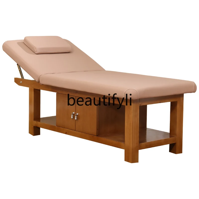 

Solid wood beauty salon special beauty bed massage folding traditional Chinese medicine physiotherapy body bed