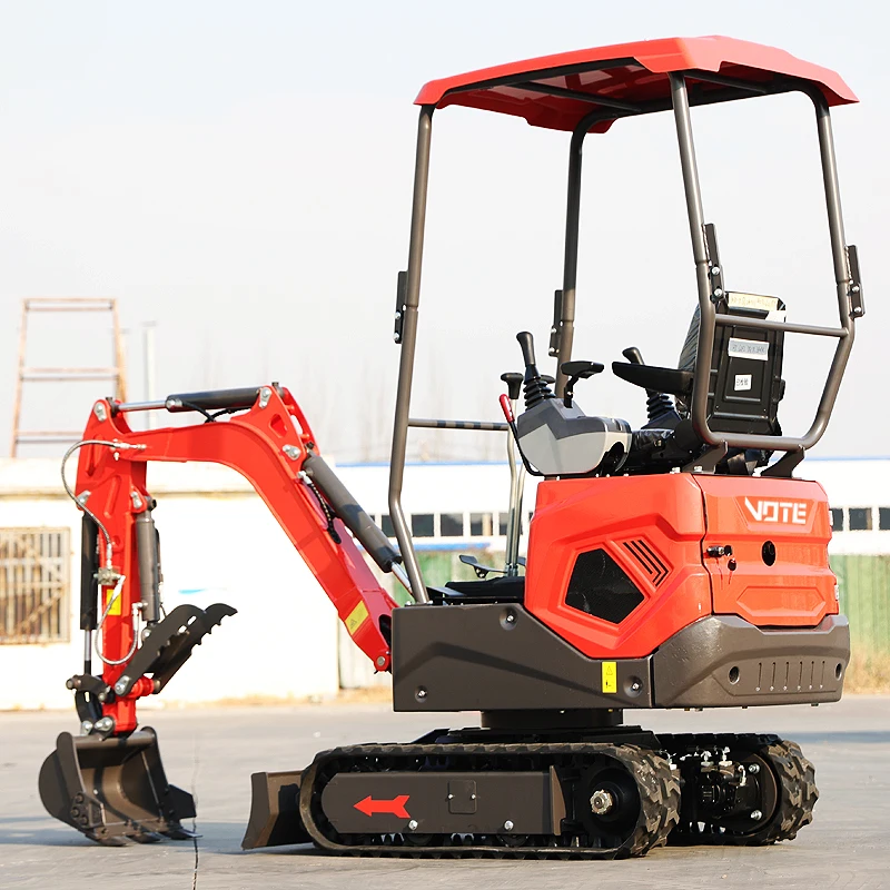 

1.2 Ton Excavator With Cab Garden Cheap Hydraulic Earth Moving Equipment Home Use Excavator Agricultural Forestry Kubota Engine