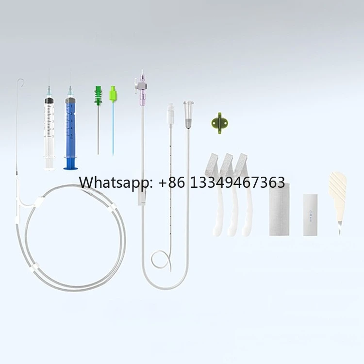 High Flexible Strength Pu Abdominal Cavity Puncture Disposable Sterile Pigtail Drainage Catheter Package Kit