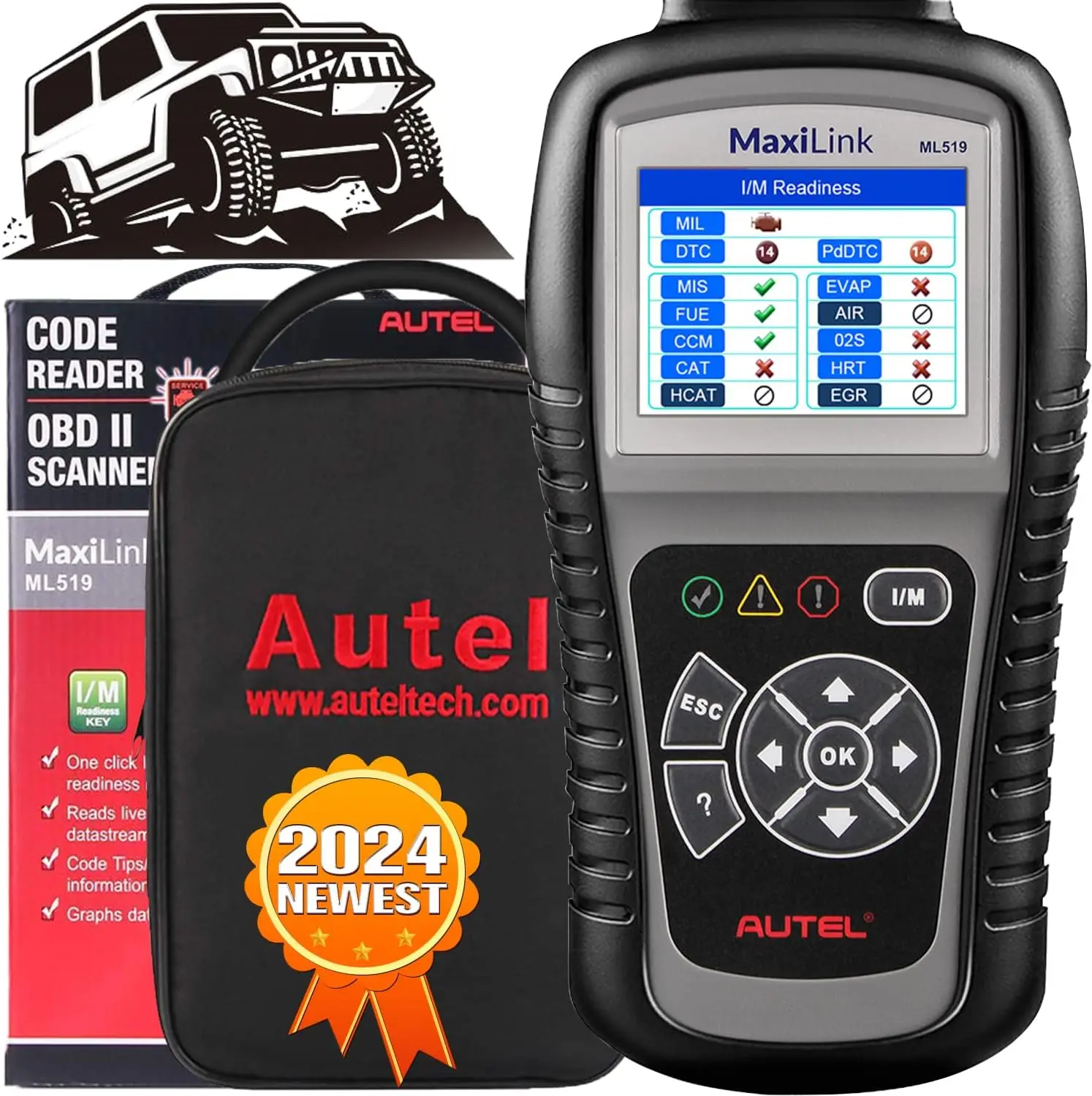 

MaxiLink ML519 OBD2 диагностический инструмент живые данные считыватель кодов автомобиля для автомобилей и грузовиков сканер авторемонта