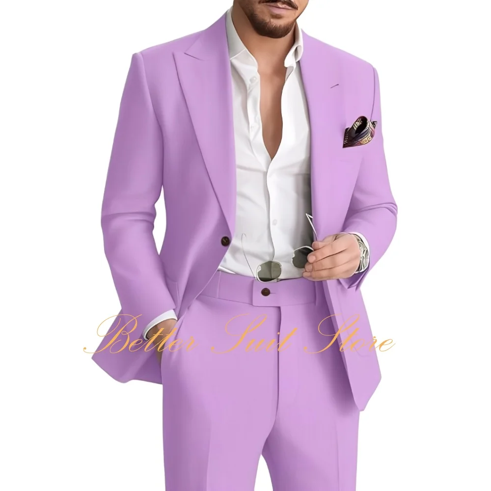 

Men's Linen Suit 2 Piece Casual Suits for Men Summer Beach Groom Wedding Suit Linen Blazer Pants Set