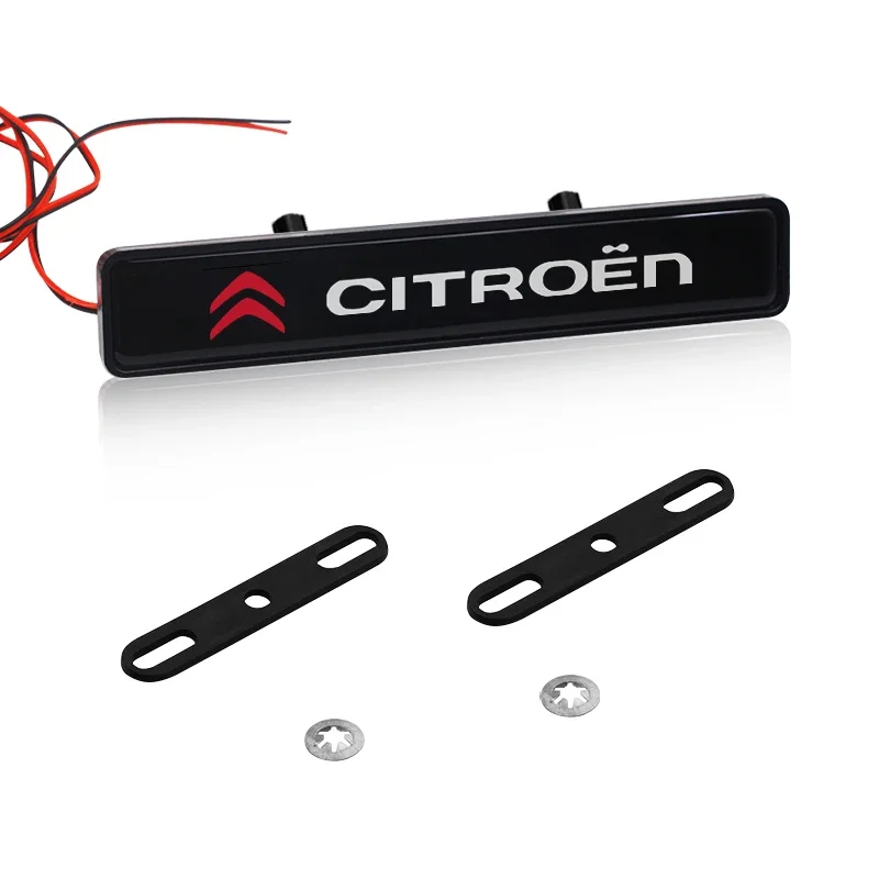 Grade dianteira do capô do carro emblema luz led grill luz decorativa estilo do carro para citroen c1 c2 c3 c4 c5 c6 c8 c4l ds3 ds4 ds5ls ds6